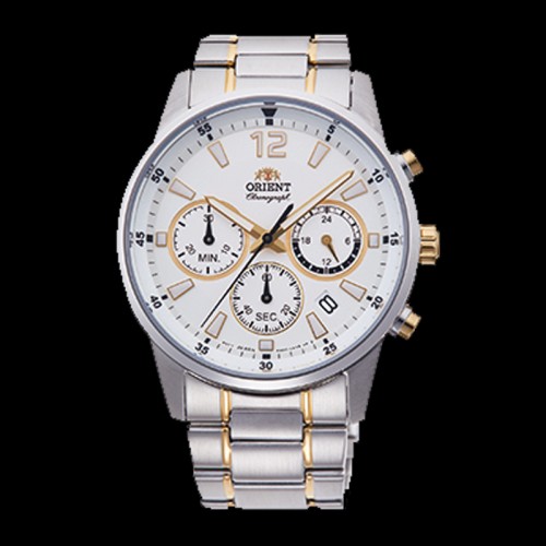 ORIENT: Quartz Sports Watch, Metal Strap - 42mm (RA-KV0003S)